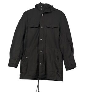 Brandit BW Parka Mens 48 Black Weather Extreme Vintage Clothing CGN 1975 Jacket